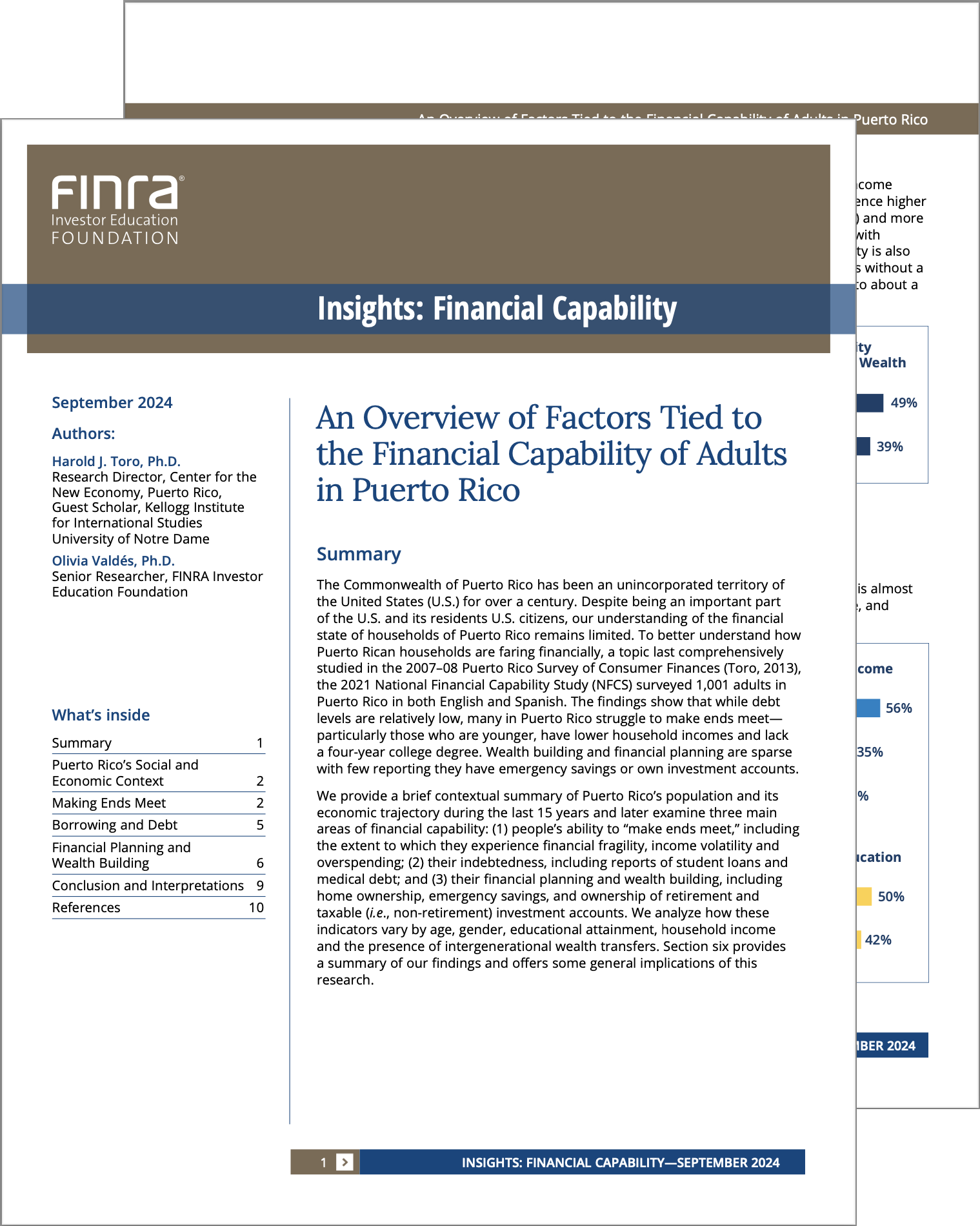 An Overview of Factors Tied to the Financial Capability of Adults in Puerto Rico